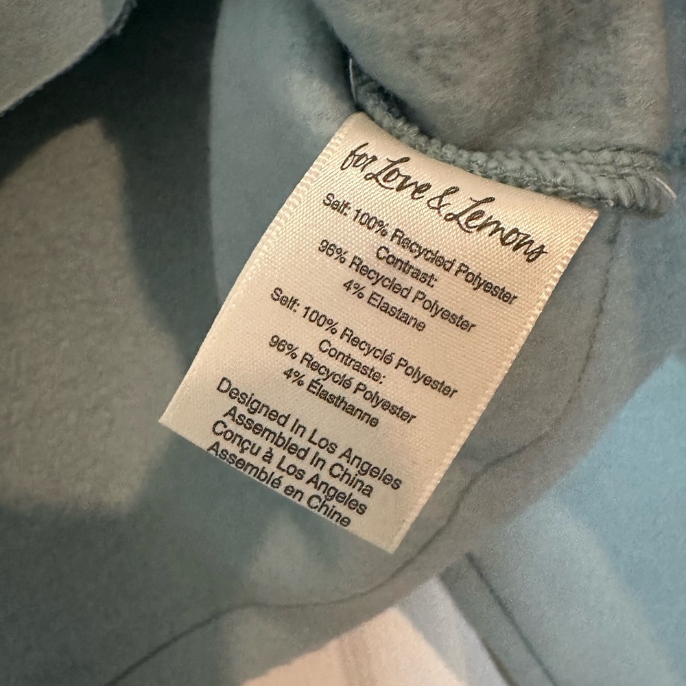 For Love and Lemons Cropped Crewneck Sweatshirt XS NWT - Picture 6 of 10